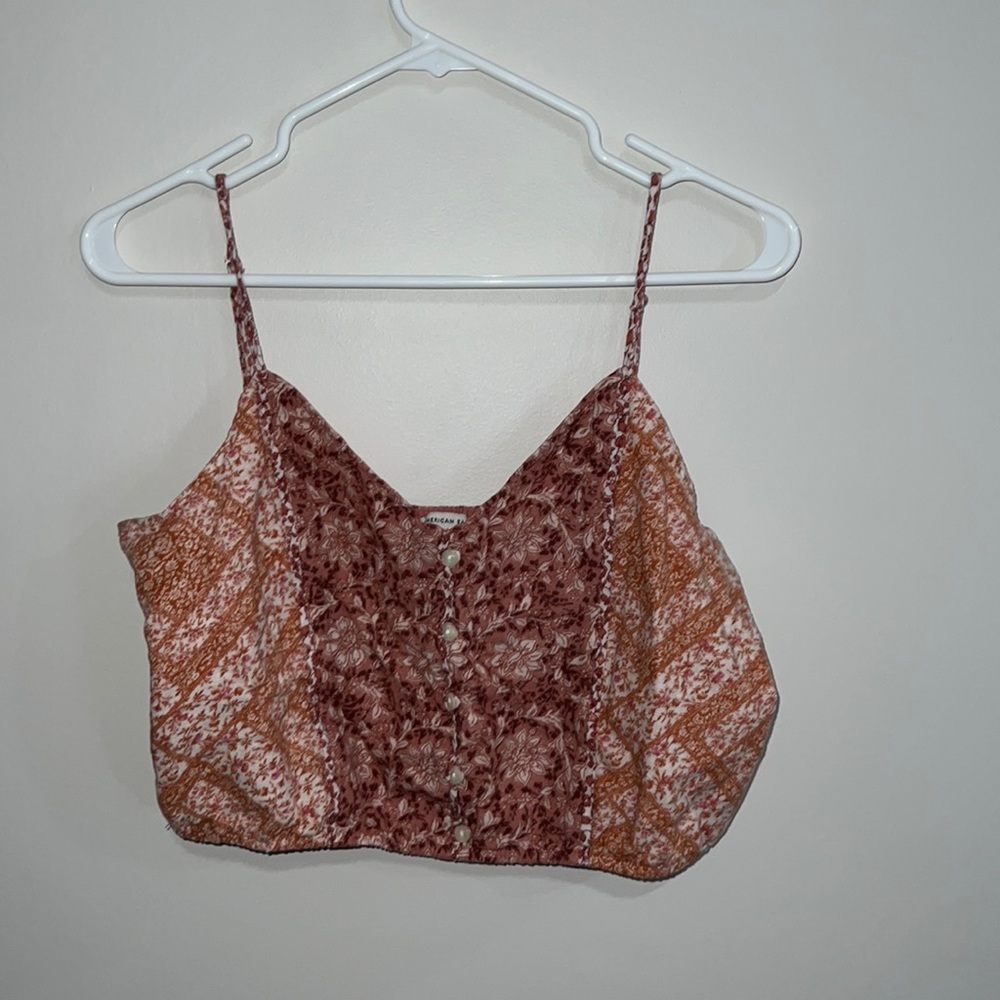 Dusty Pink American Eagle Crop